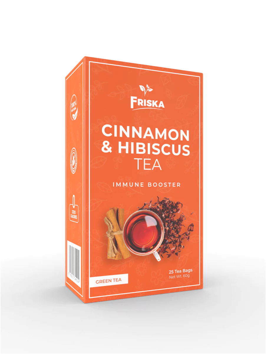 Friska Herbal teas friska cinnamon and hibiscus tea b